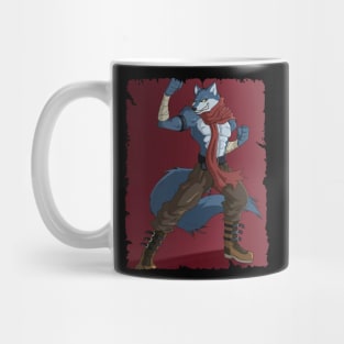 MAN WOLF DRAGON BALL MERCH VTG Mug